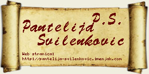 Pantelija Svilenković vizit kartica